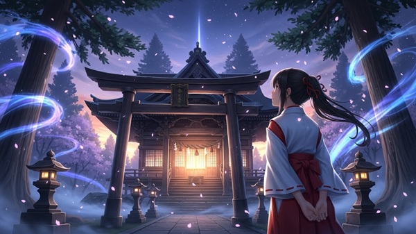 伊勢神宮に呼ばれる女の子