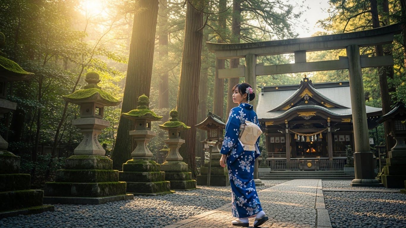 椿大神社に呼ばれる女性