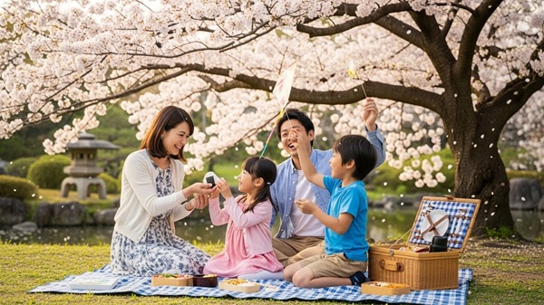 三重の花見穴場スポットで楽しむ家族