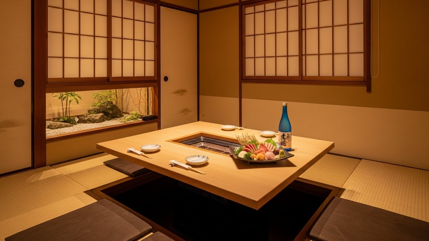 落ち着いた和の空間が広がる松阪の個室居酒屋の完全個室