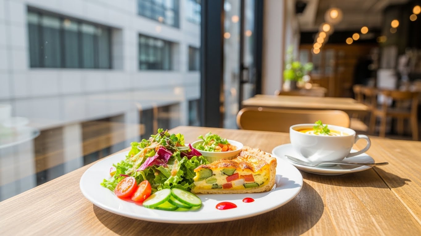 近鉄四日市駅近くのカフェで楽しむ彩り豊かな四日市駅のおしゃれランチのプレート