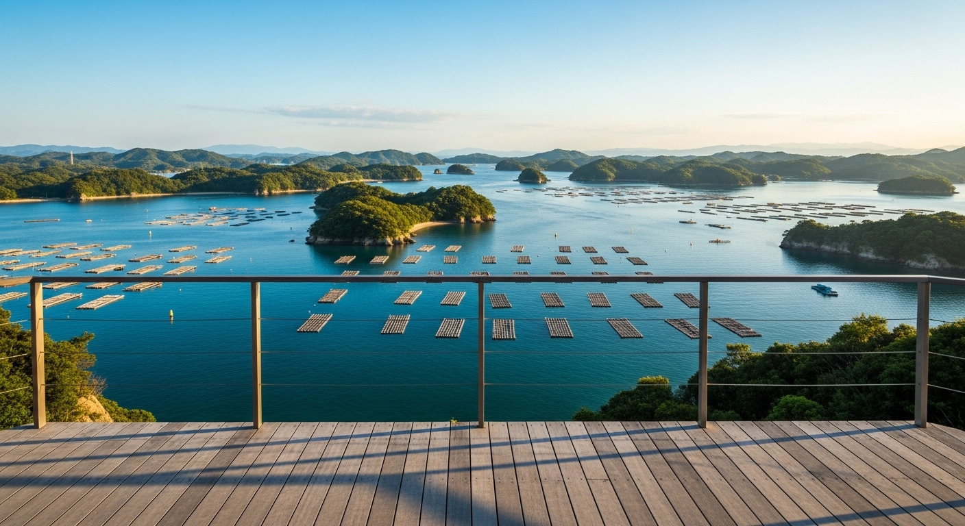 横山展望台から英虞湾のリアス海岸を望む、伊勢志摩絶景スポットのイメージ画像