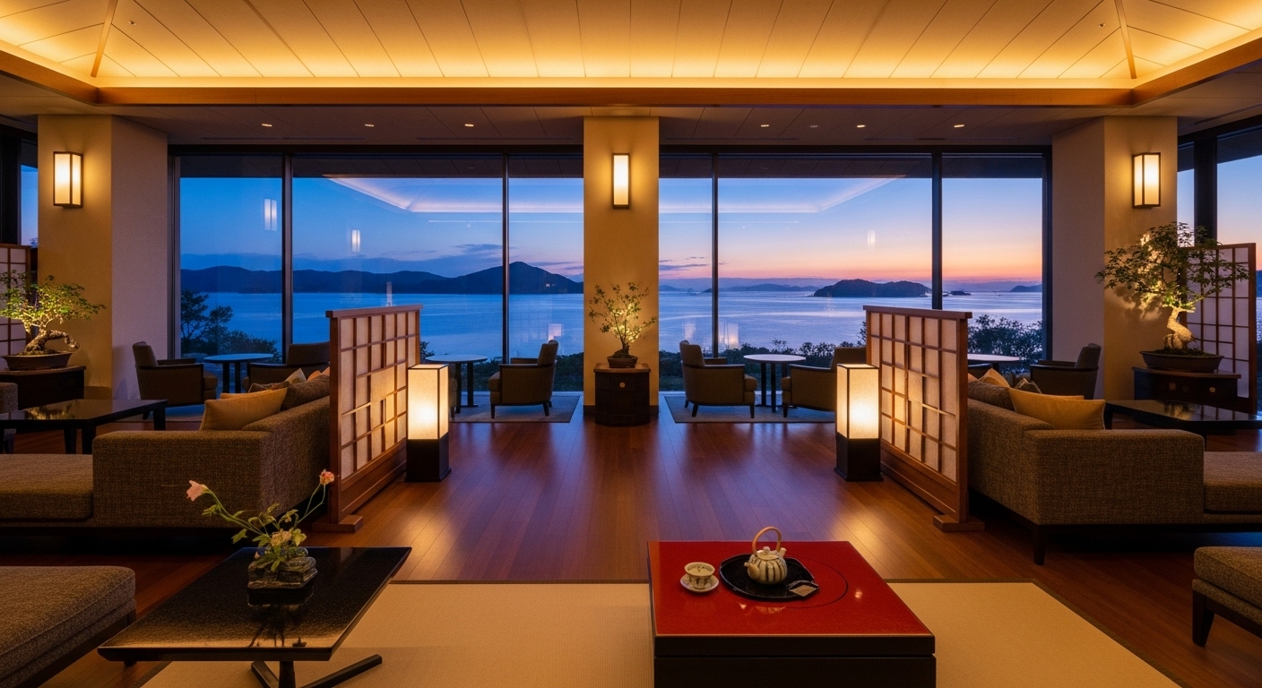 英虞湾の夕景を一望する、ラグジュアリーな伊勢志摩リゾート観光のイメージ画像