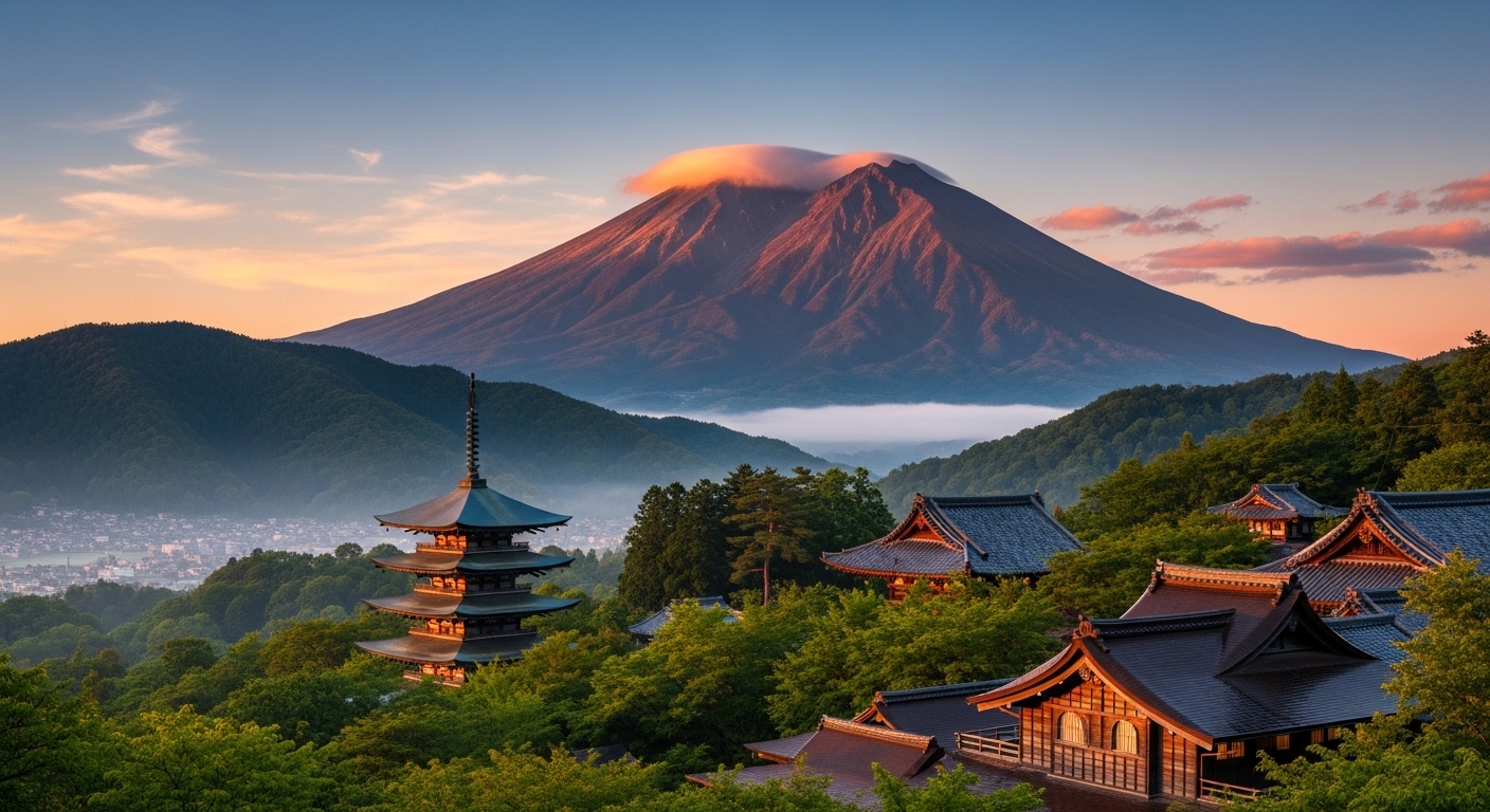 三重県の移住におすすめの地域、御在所岳の絶景と豊かな自然に囲まれた日本の風景。